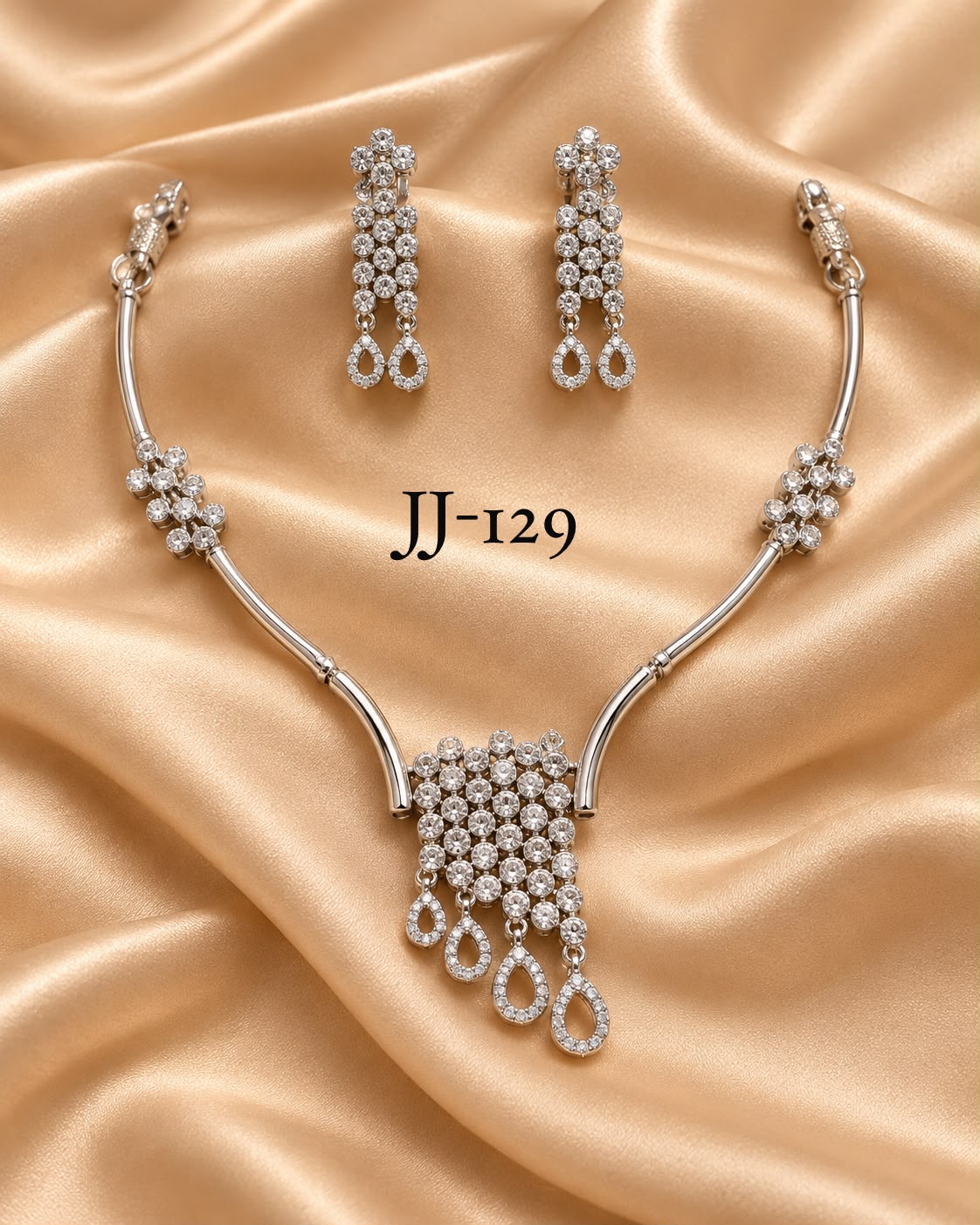 Necklace with earrings JJ 129