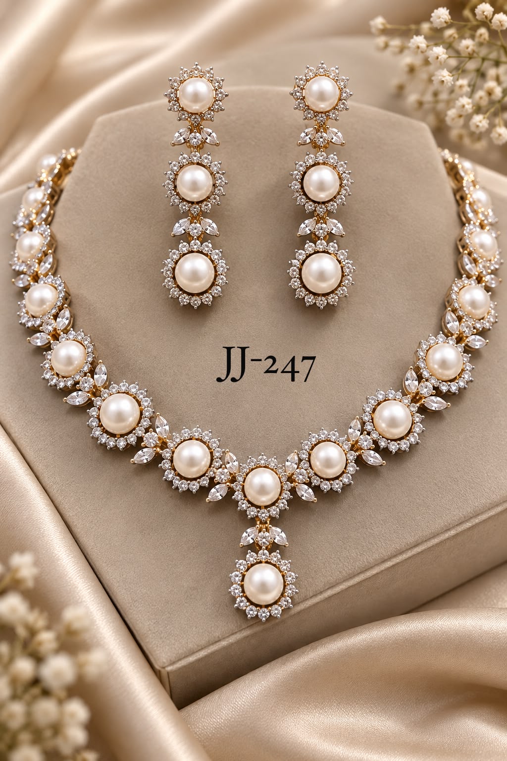 Necklace with earrings JJ 247