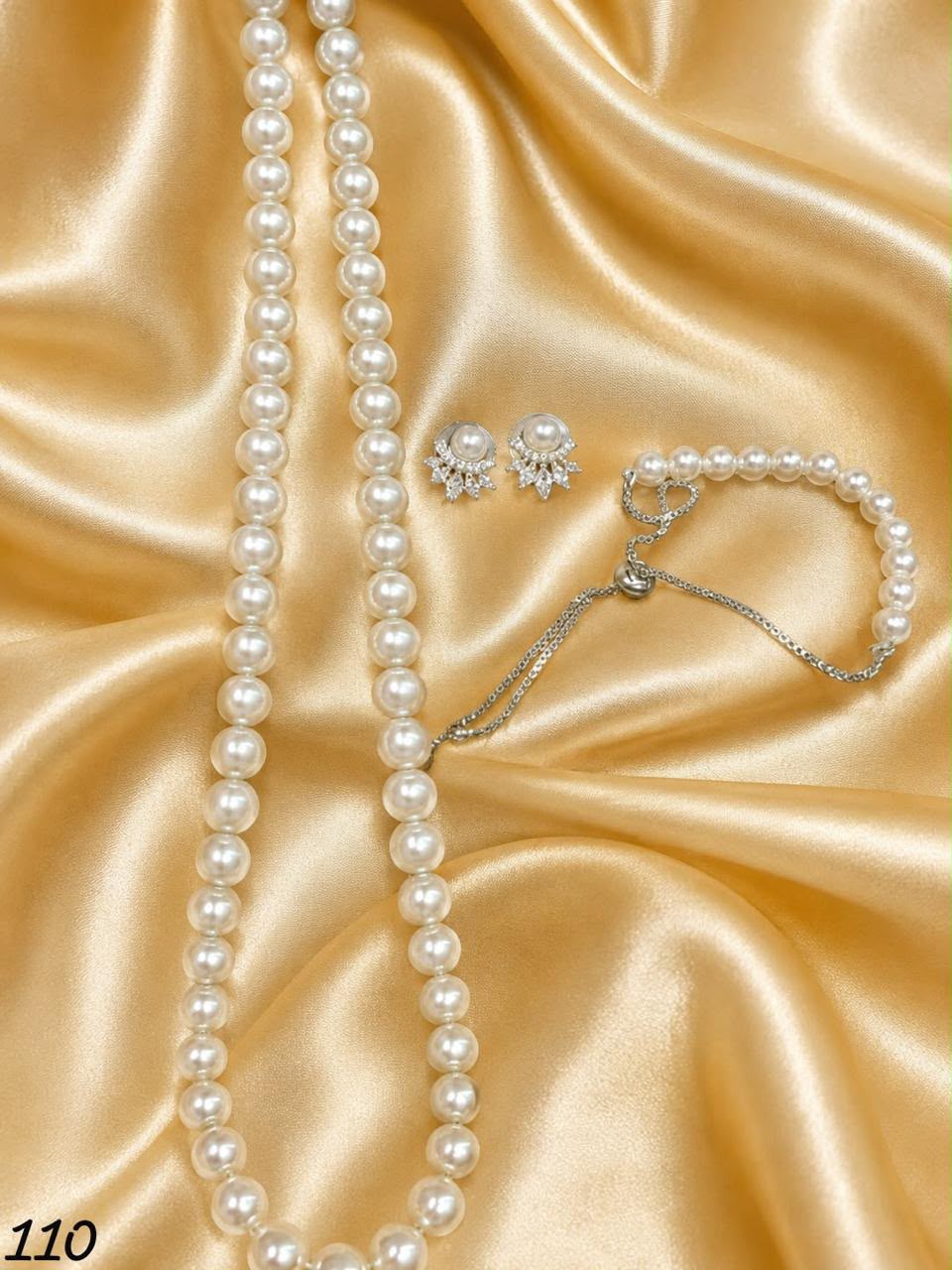 Necklace with earrings N 110
