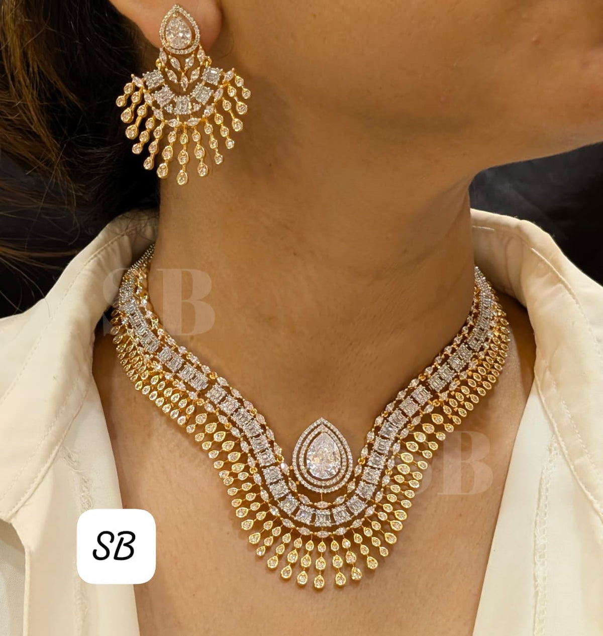 Necklace with earrings SB 02