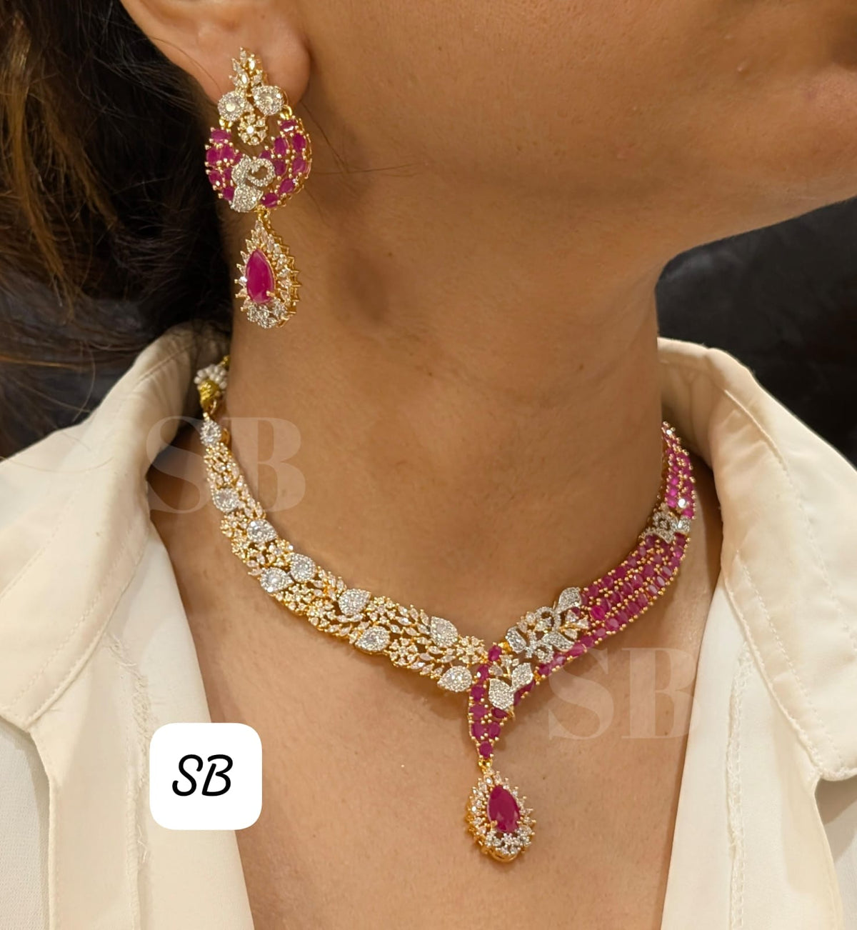 Necklace with earrings SB 10