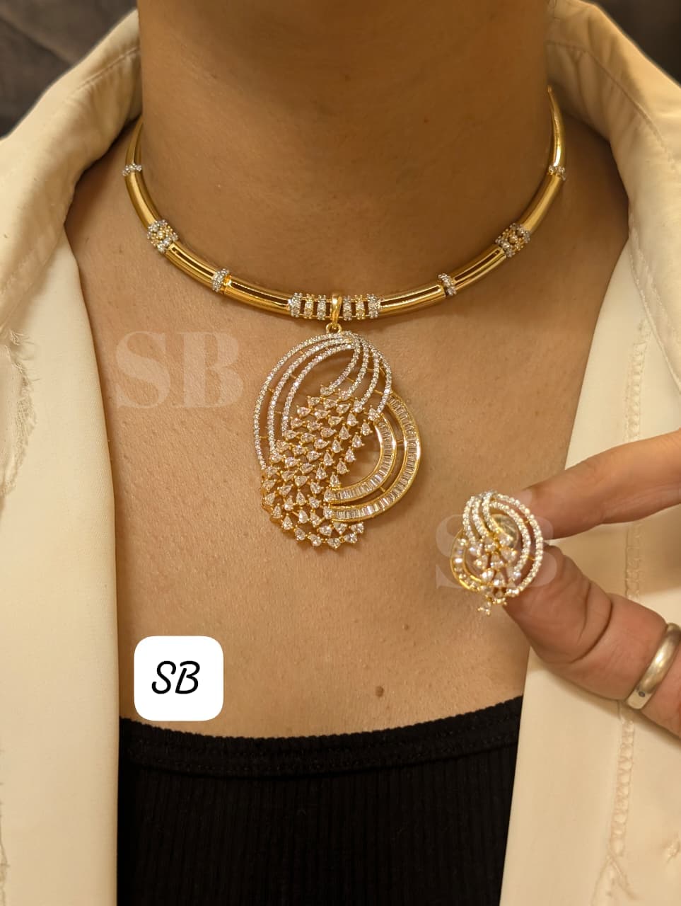 Necklace with earrings SB 20