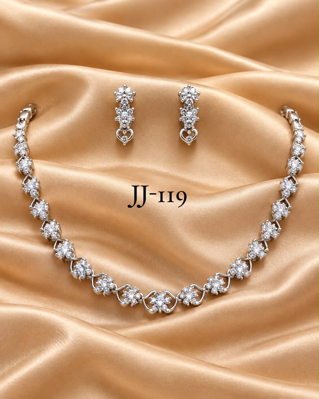 Necklace with earrings JJ 119