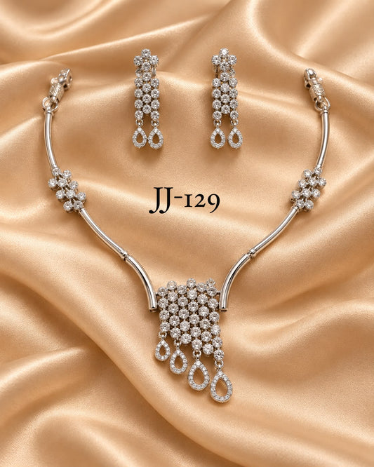 Necklace with earrings JJ 129