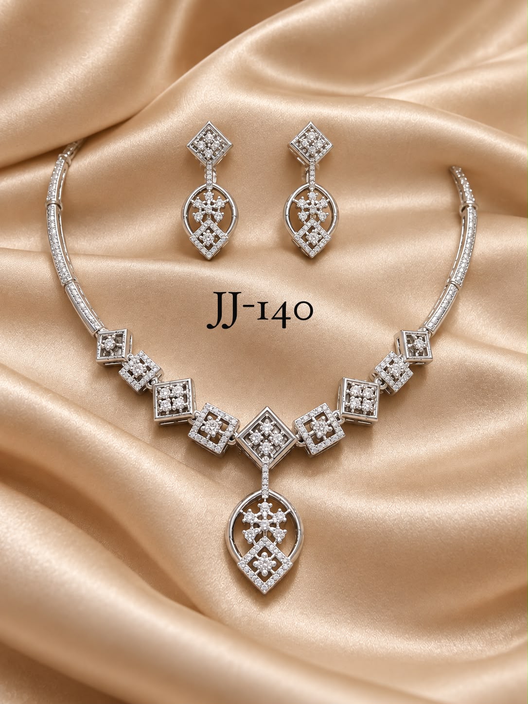 Necklace with earrings JJ 140