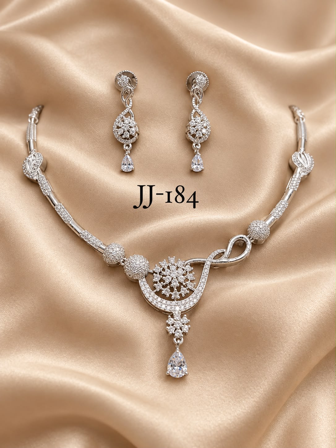 Necklace with earrings JJ 184