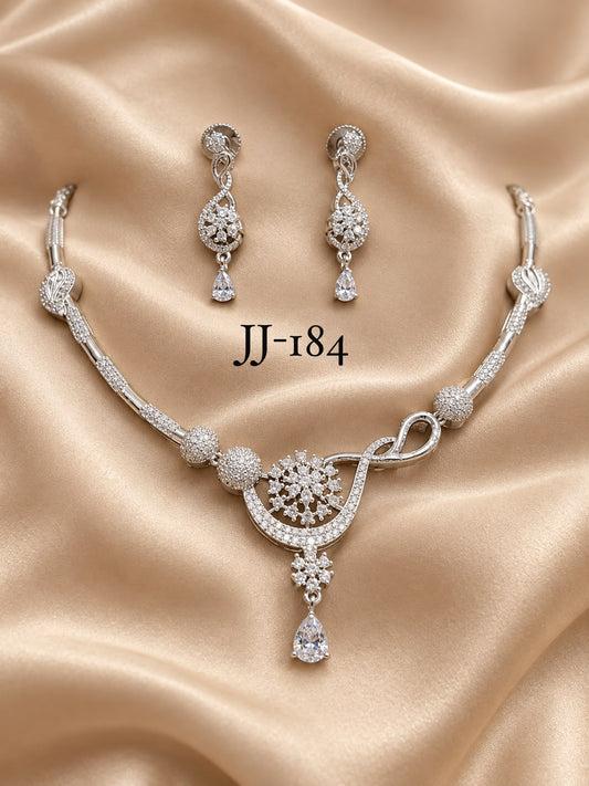 Necklace with earrings JJ 184