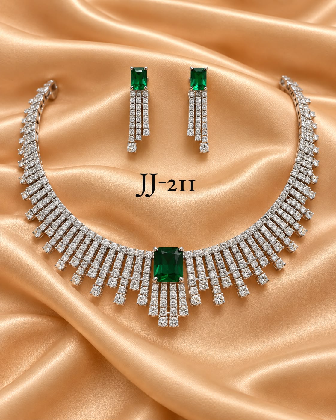 Necklace with earrings JJ 211