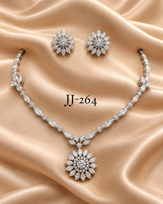 Necklace with earrings JJ 264