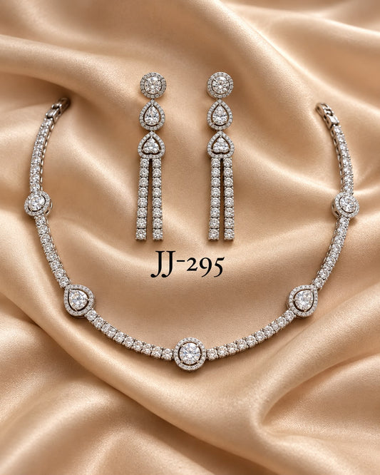 Necklace with earrings JJ 295