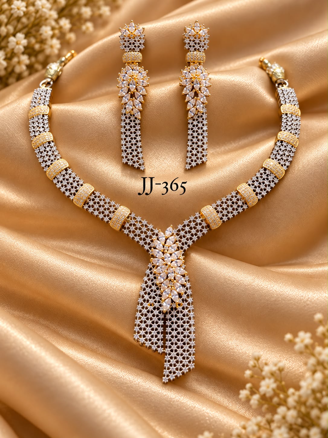 Necklace with earrings JJ 365