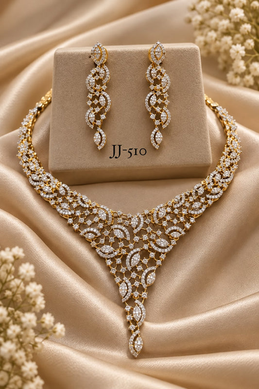 Necklace with earrings JJ 510