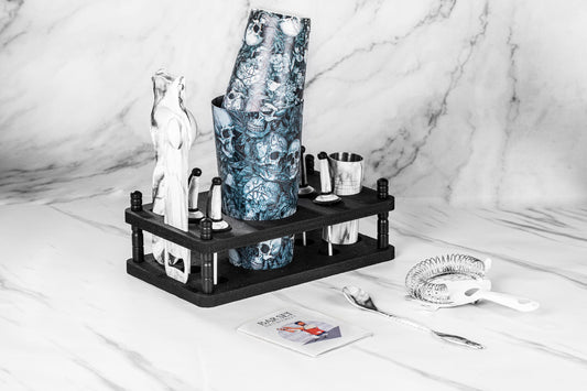 Bar Set Marble Skull Printed