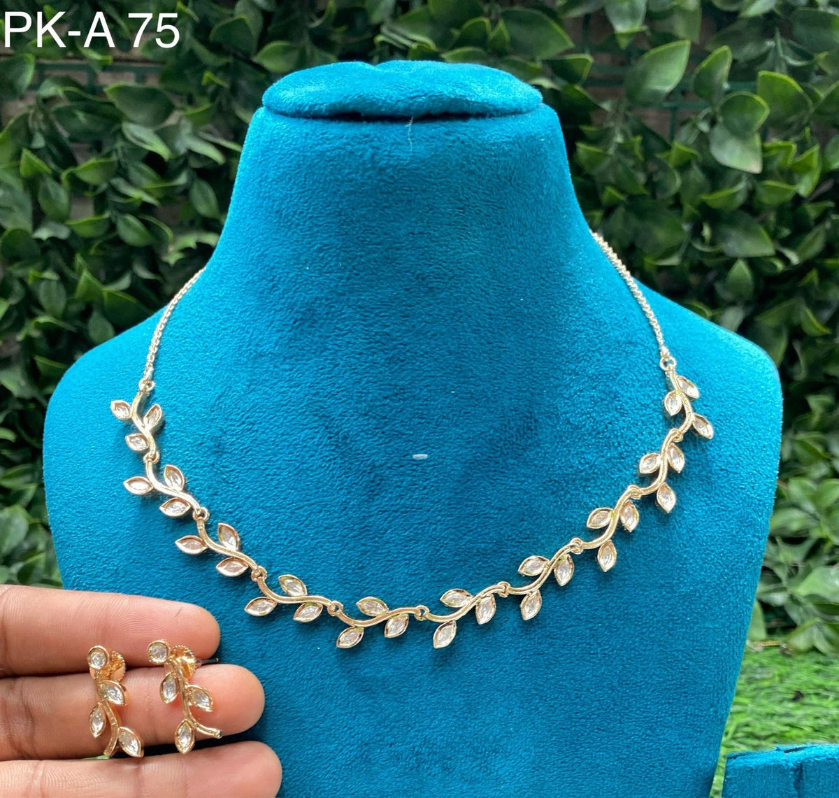 Kundan Necklace with earrings PK A 75