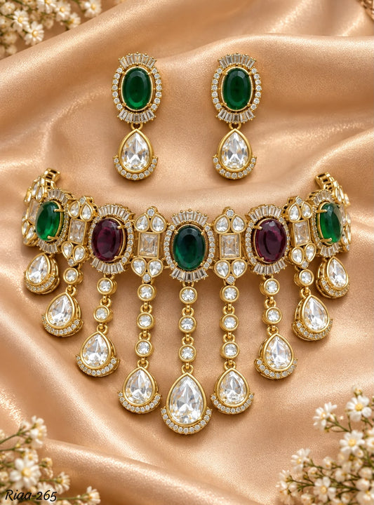Necklace with earrings Riaa 265 Royal