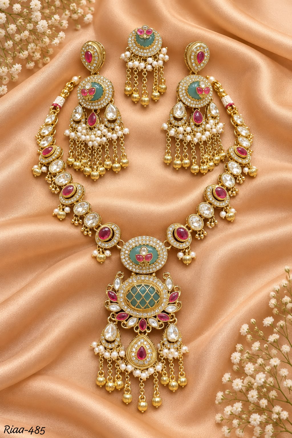 Necklace with earrings Riaa 485 Royal