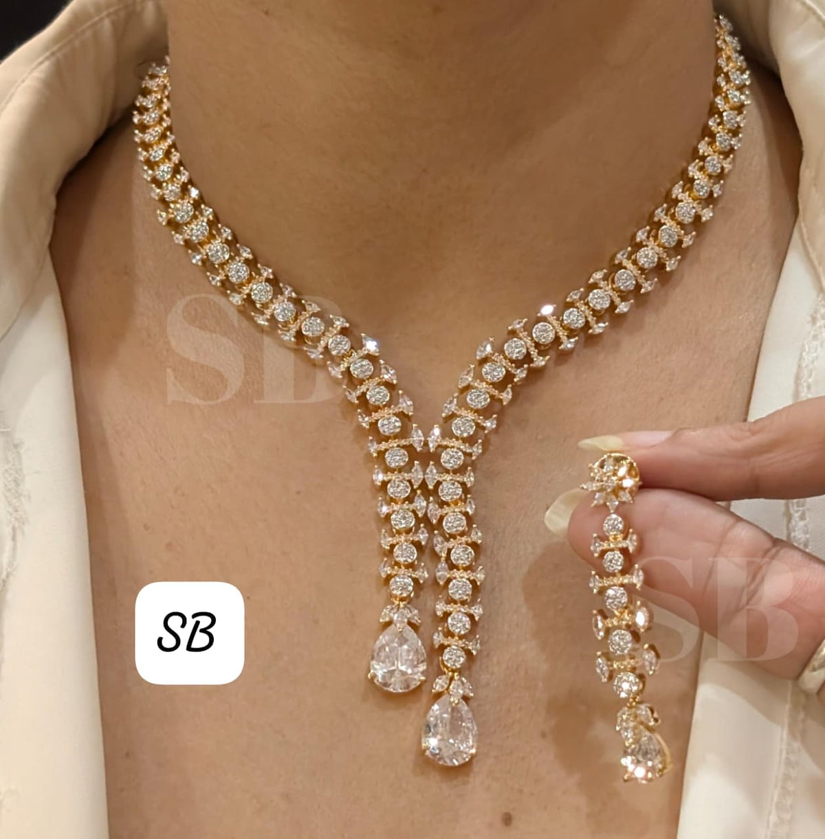 Necklace with earrings SB 05