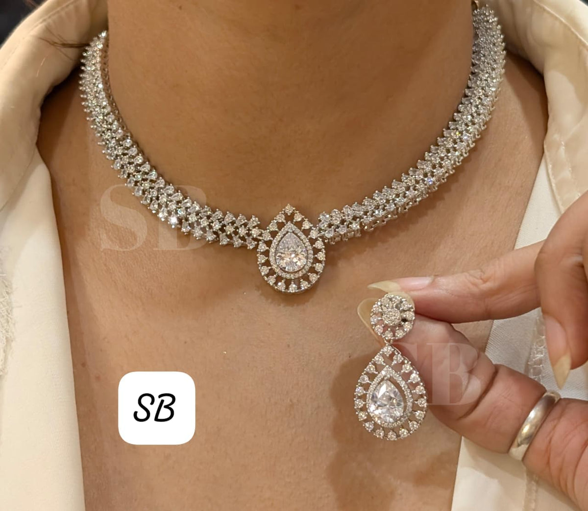 Necklace with earrings SB 06