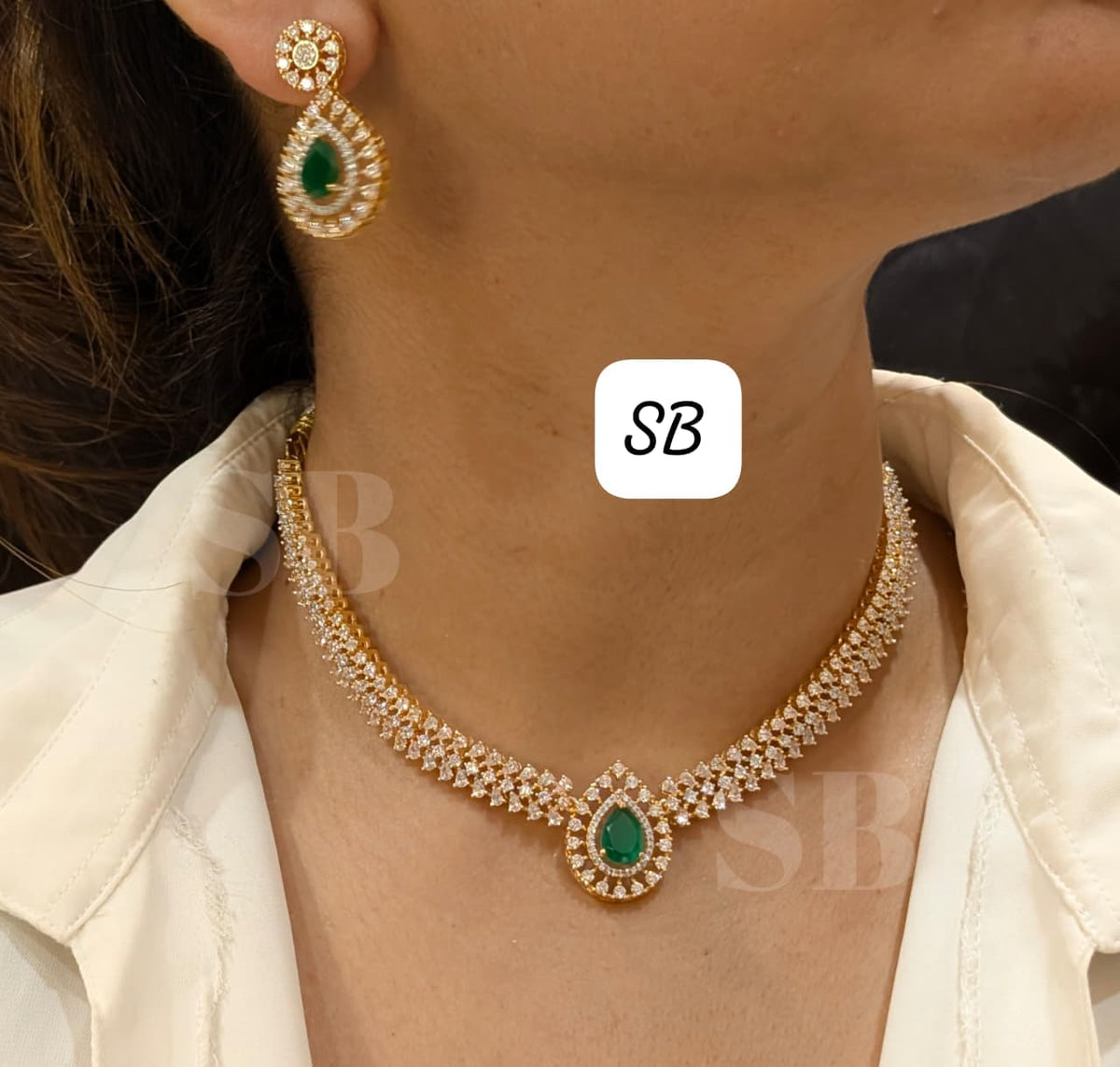 Necklace with earrings SB 07