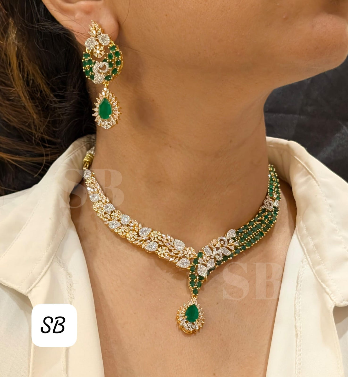 Necklace with earrings SB 11