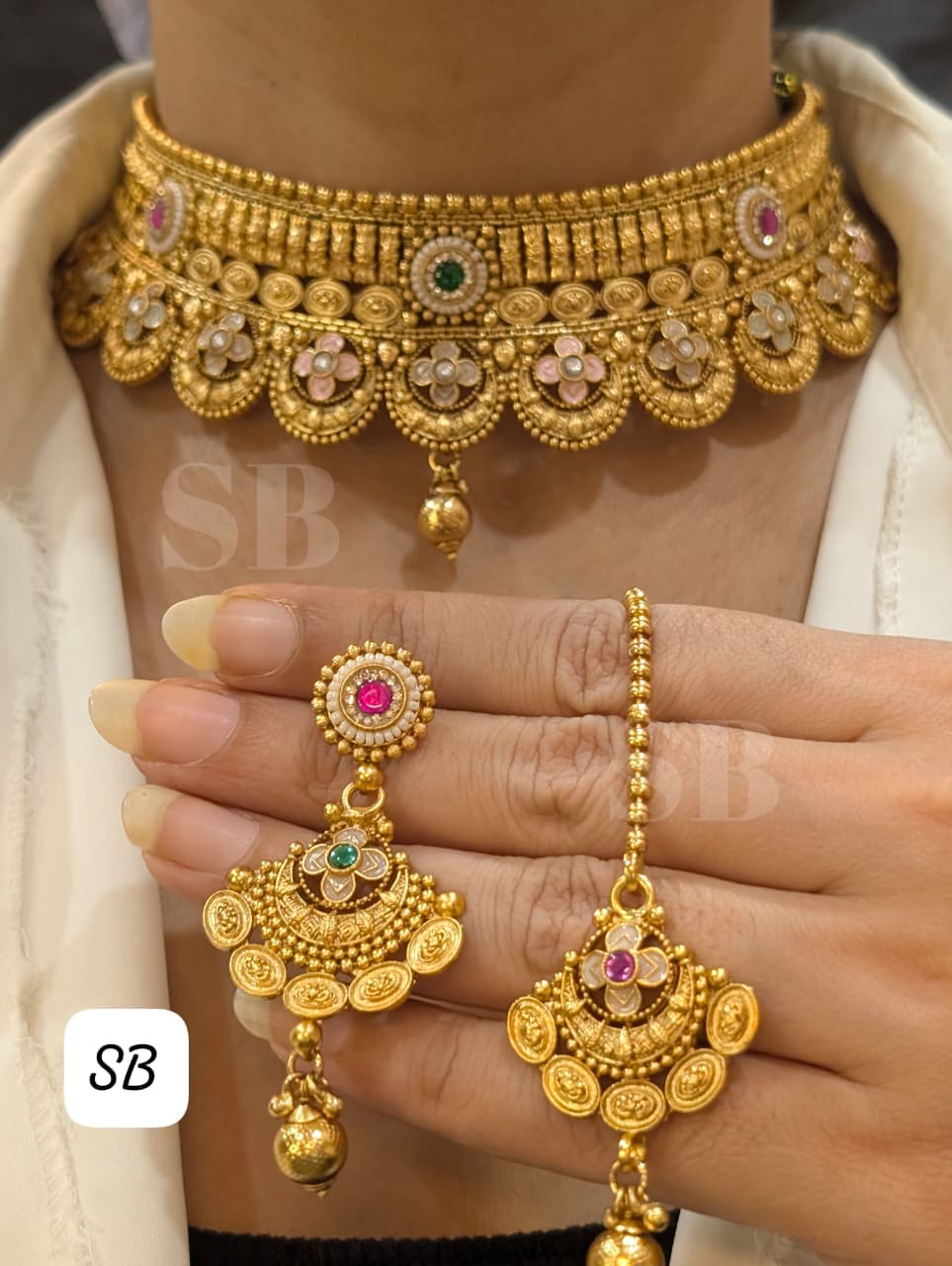 Necklace with earrings SB 15
